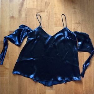 Silence and Noise Blue Top